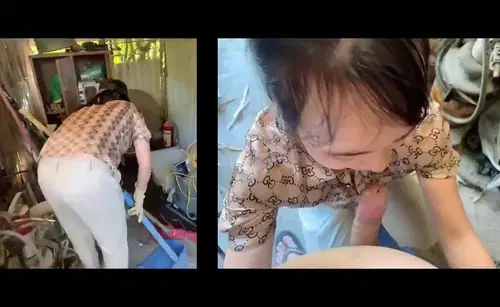 Poster of Chị đang dọn kho cũng vạch quần ra bắt chị mút