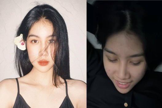 Poster of Cô gái tinh nghịch cười tươi với bạn trai cuốn hút