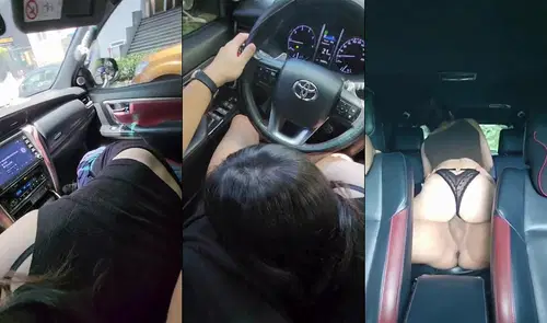 Poster of Đang lái xe thì em kéo quần xuống bú cu phải dừng vội bên đường làm nháy