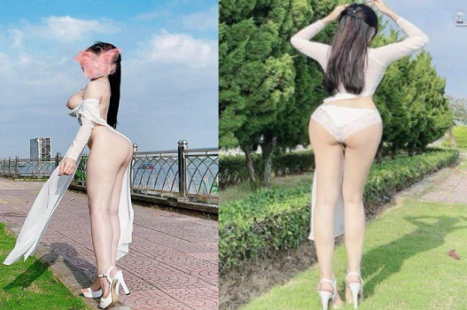 Poster of Em áo dài hở hang phô bím gần mé sông