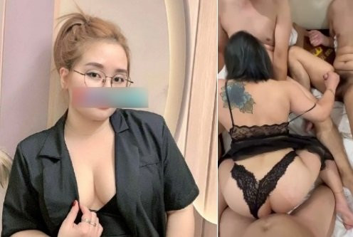 Poster of Trận sex lớn 1 em chơi 3 anh sướng điên